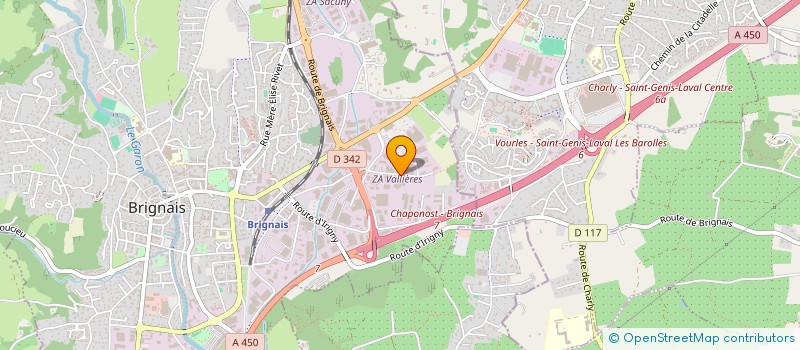 localisation de l'entreprise BERARD à BRIGNAIS