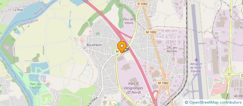 localisation de l'entreprise BERARD AUTOS  ANDREZIEUX-BOUTHEON