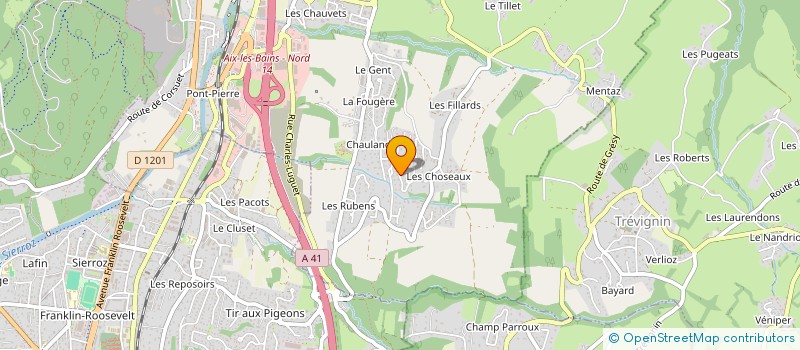 localisation de l'entreprise BERARD INVEST à GRESY-SUR-AIX