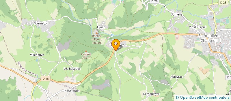 localisation de l'entreprise BERARD MATERIAUX  SAINT-PIERRE-EYNAC