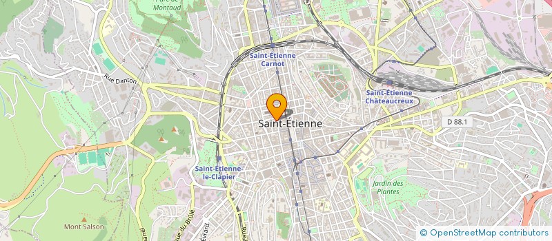 localisation de l'entreprise BERARD-PERON-ROUSSELOT à SAINT-ETIENNE