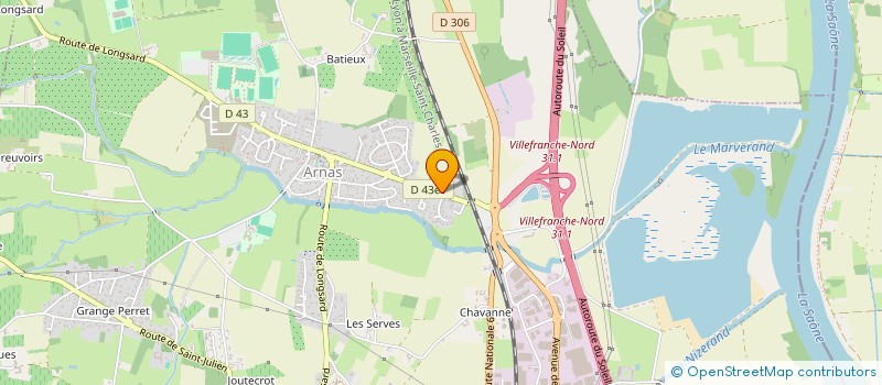 localisation de l'entreprise BERAS IMMOBILIER  ARNAS