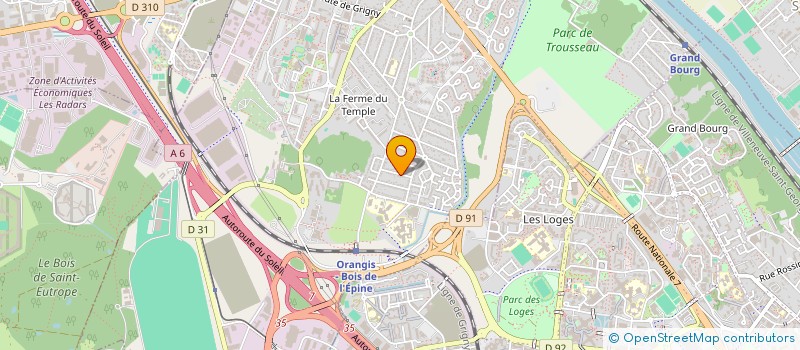 localisation de l'entreprise BERAT à RIS-ORANGIS