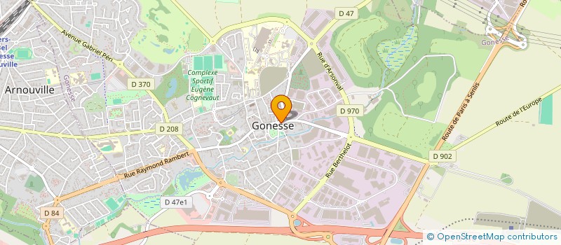 localisation de l'entreprise BERAT  GONESSE