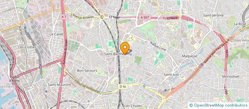 localisation de l'entreprise BERAT  MARSEILLE
