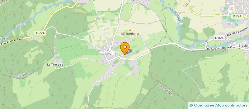 localisation de l'entreprise BERAT  COSSWILLER