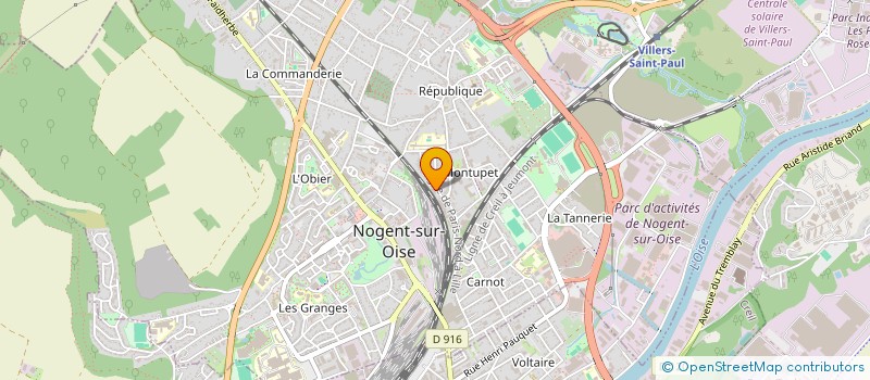 localisation de l'entreprise BERAT  NOGENT-SUR-OISE