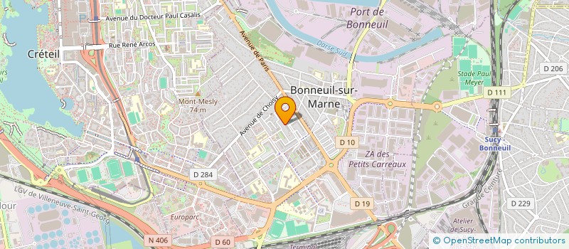 localisation de l'entreprise BERAT BOULANGERIE à BONNEUIL-SUR-MARNE