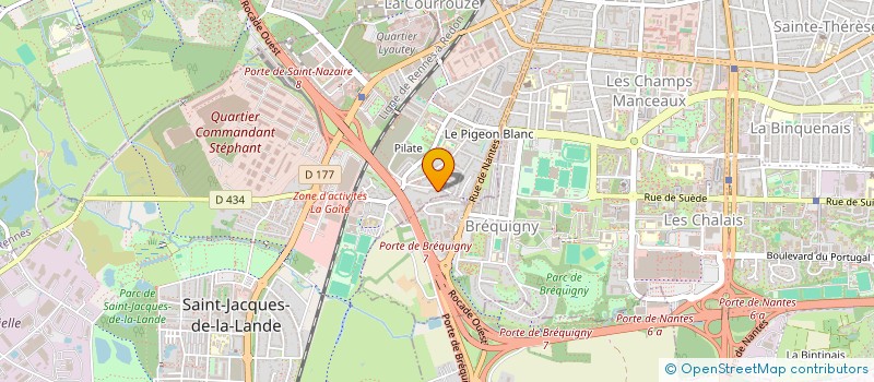 localisation de l'entreprise BERAT MARKET  SAINT-JACQUES-DE-LA-LANDE