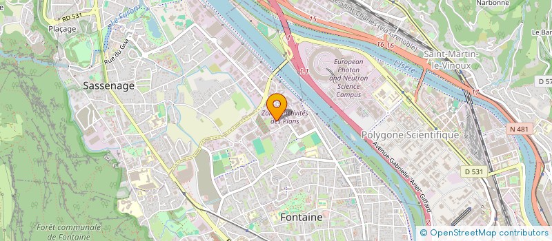 localisation de l'entreprise BERAUD  FONTAINE