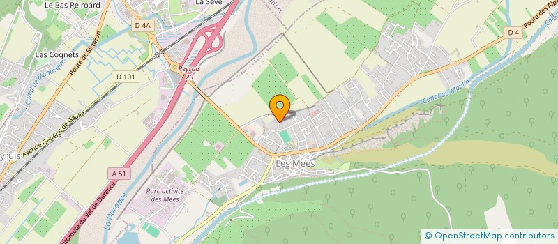localisation de l'entreprise BERAUD ELEC à LES MEES