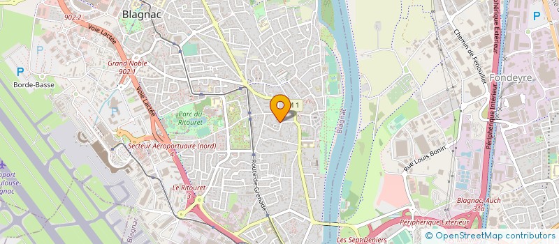 localisation de l'entreprise BERAUD ET MOTHEAU à BLAGNAC