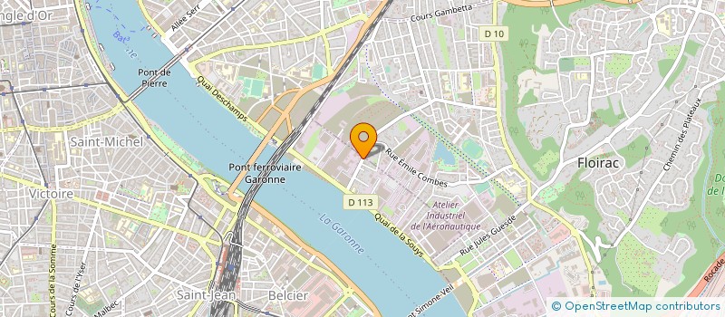 localisation de l'entreprise BERAUD-SUDREAU SA à BORDEAUX