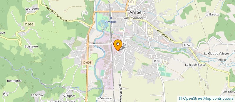 localisation de l'entreprise BERAUDY ET VAURE STE NOUVELLE  AMBERT