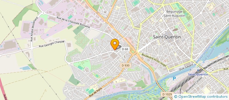 localisation de l'entreprise BERAULT ROGER BAUDELOT MICHEL à SAINT-QUENTIN