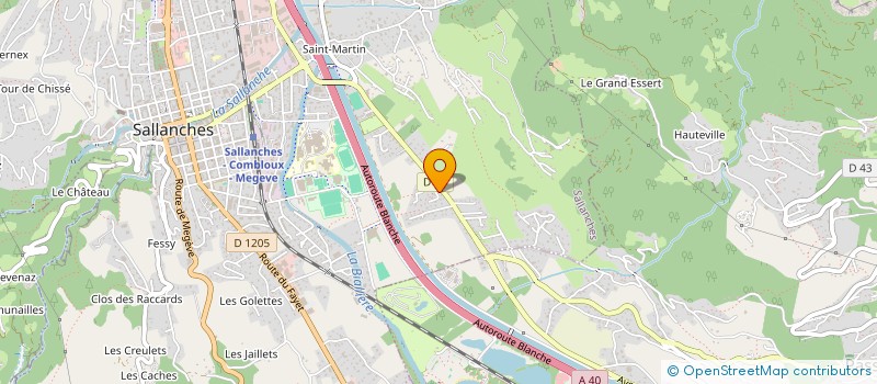 localisation de l'entreprise BERAV - BUREAU D'ETUDES ET RECHERCHE D'ACHATS ET VENTES  SALLANCHES