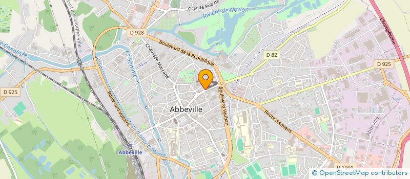 localisation de l'entreprise BERAY BATIMENT à ABBEVILLE