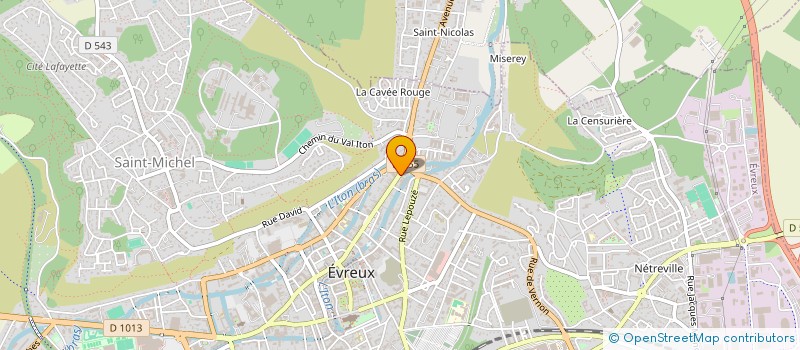 localisation de l'entreprise BERBER  EVREUX