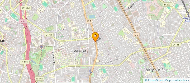 localisation de l'entreprise BERCA  VILLEJUIF