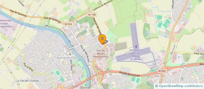 localisation de l'entreprise BERCAIL  WAMBRECHIES