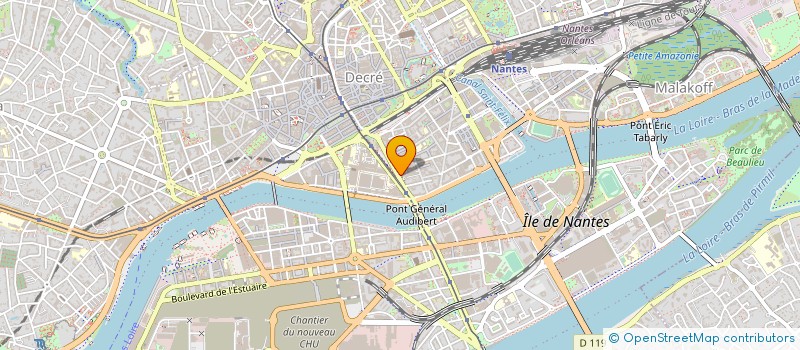 localisation de l'entreprise BERCAIL2 à NANTES