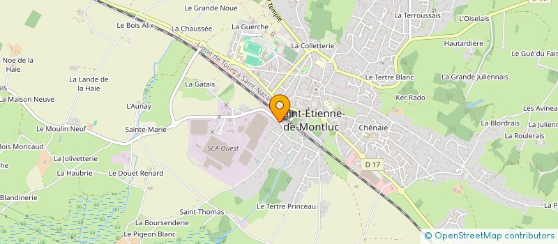 localisation de l'entreprise BERCAMOTTE  SAINT-ETIENNE-DE-MONTLUC