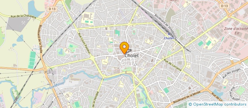 localisation de l'entreprise BERCEL INFORMATIQUE à CHOLET