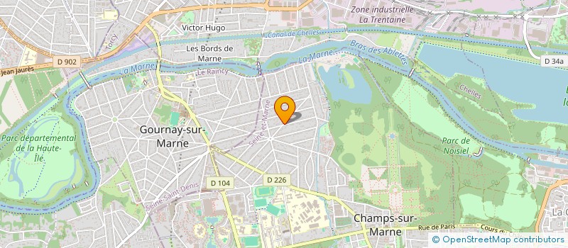 localisation de l'entreprise BERCEN  CHAMPS-SUR-MARNE