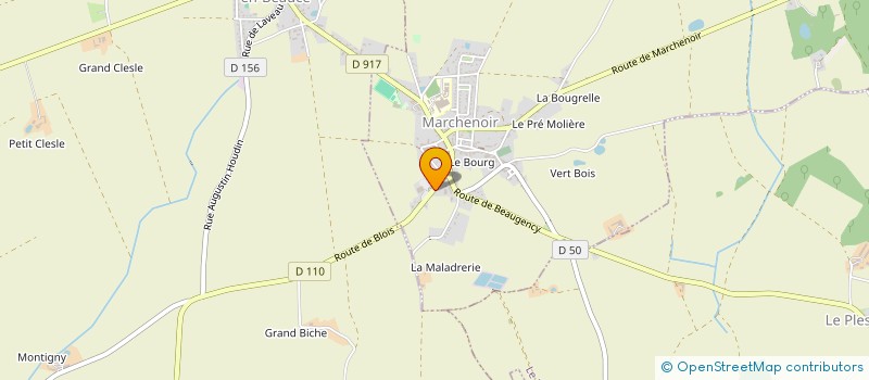 localisation de l'entreprise BERCERON  MARCHENOIR