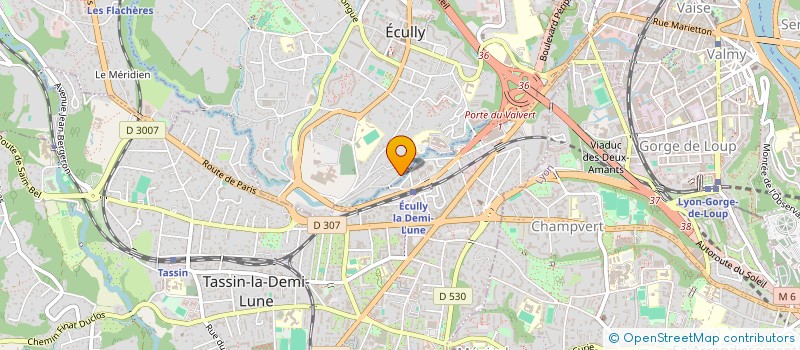 localisation de l'entreprise BERCES  ECULLY