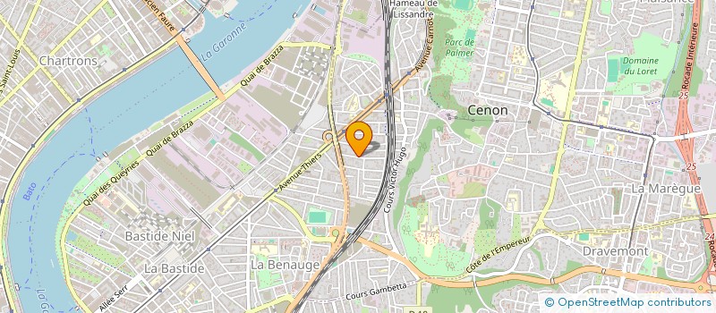 localisation de l'entreprise BERCEY  CENON