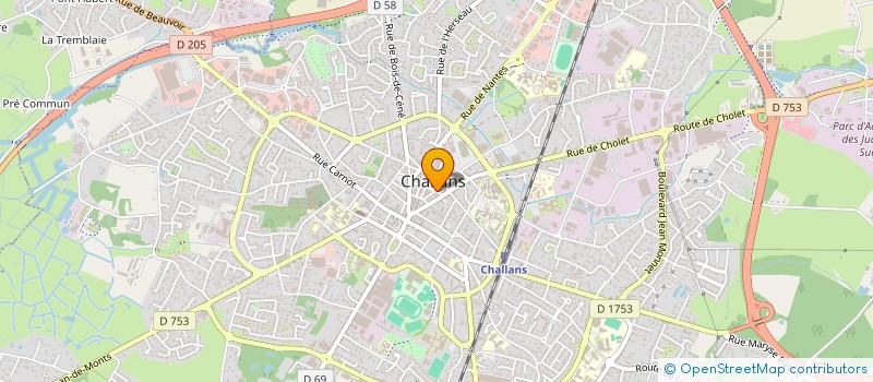 localisation de l'entreprise BERCHET à CHALLANS