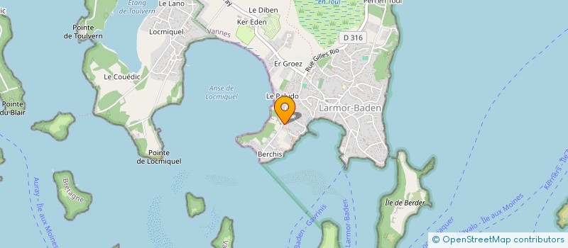 localisation de l'entreprise BERCHIS INVEST  LARMOR-BADEN