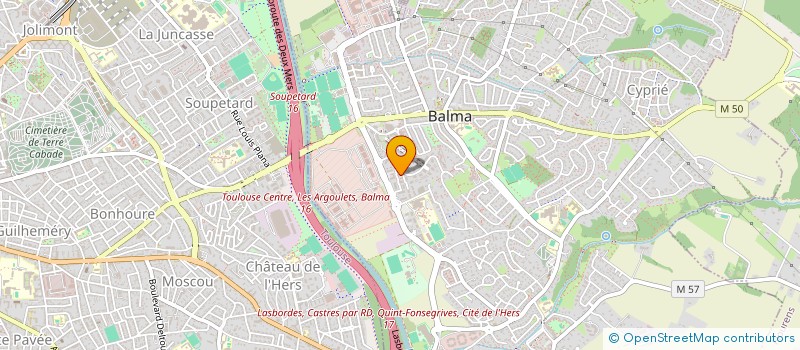 localisation de l'entreprise BERCHON DE FONTAINE DEVELOPPEMENT à BALMA