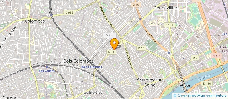 localisation de l'entreprise BERCIA à ASNIERES-SUR-SEINE