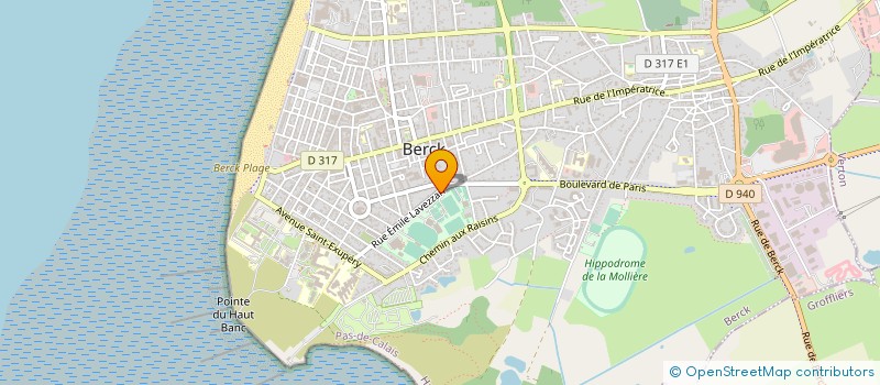 localisation de l'entreprise BERCK BASKET CLUB à BERCK