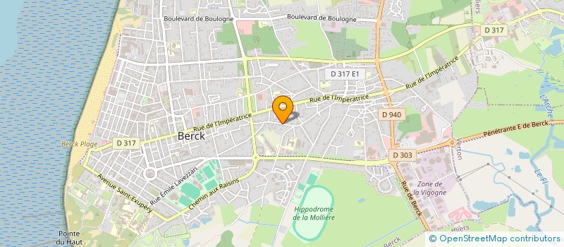 localisation de l'entreprise BERCK-REIMS  BERCK