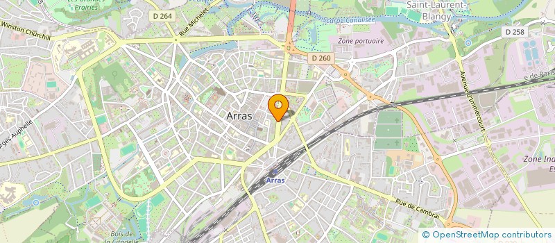 localisation de l'entreprise BERCO IMMO à ARRAS