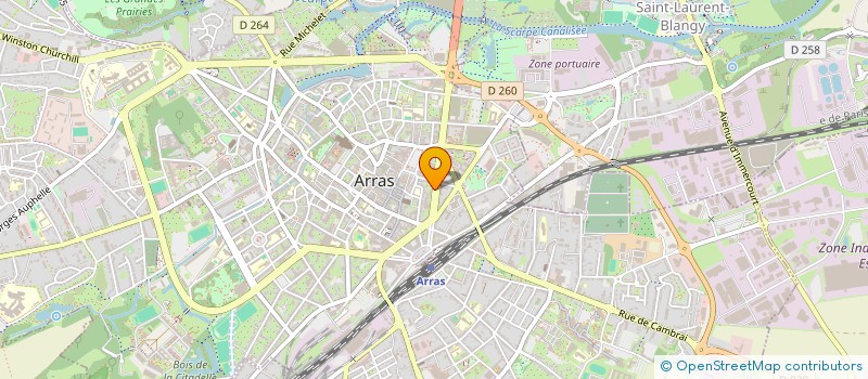 localisation de l'entreprise BERCO INVEST à ARRAS