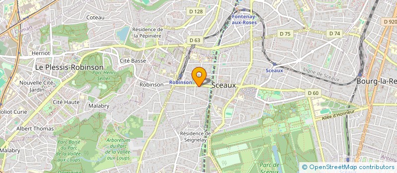 localisation de l'entreprise BERCOR à SCEAUX