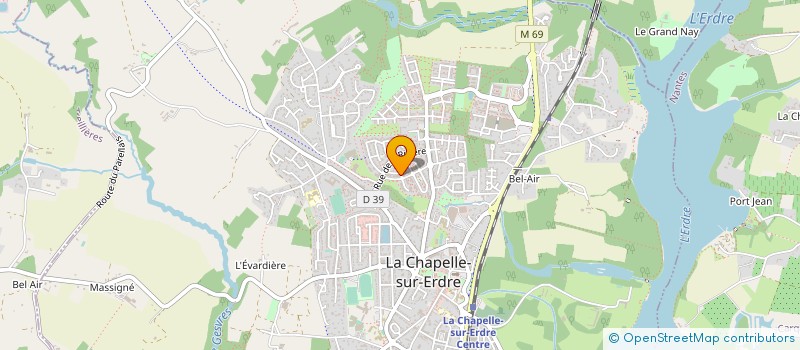 localisation de l'entreprise BERCRI  LA CHAPELLE-SUR-ERDRE