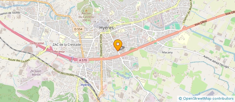 localisation de l'entreprise BERCY à HYERES