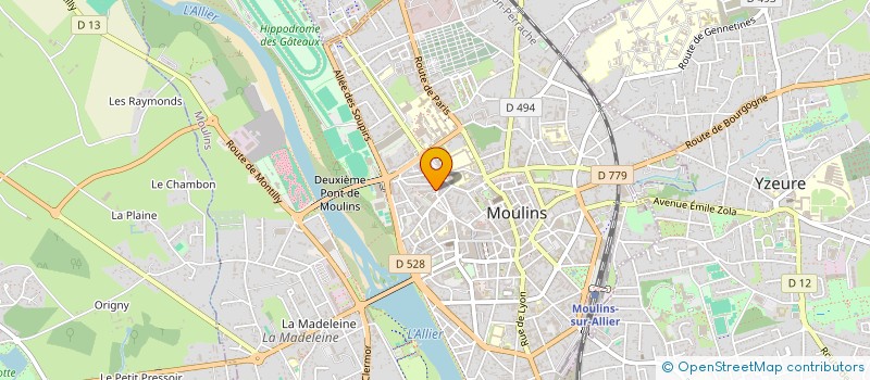 localisation de l'entreprise BERCY II à MOULINS