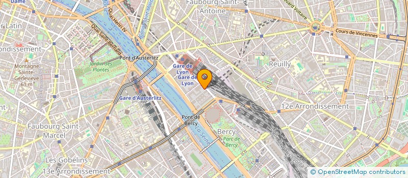 localisation de l'entreprise BERCY IMMOBILIER INVESTISSEMENTS  PARIS