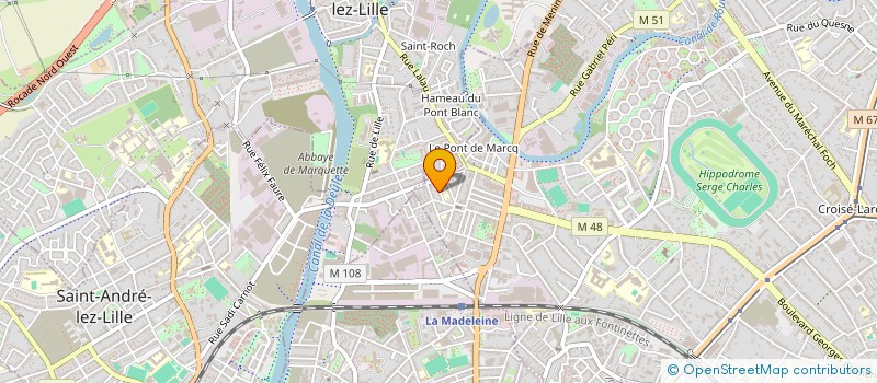 localisation de l'entreprise BERDA IMMO à MARCQ-EN-BARŒUL