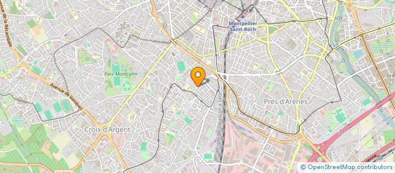 localisation de l'entreprise BERDAGUE - CERAS à MONTPELLIER