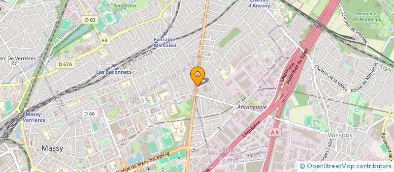 localisation de l'entreprise BERDAH à ANTONY