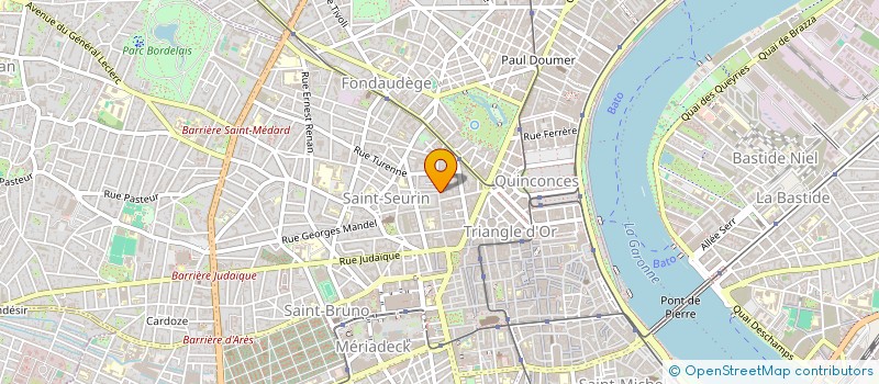 localisation de l'entreprise BERDALAVIE  BORDEAUX