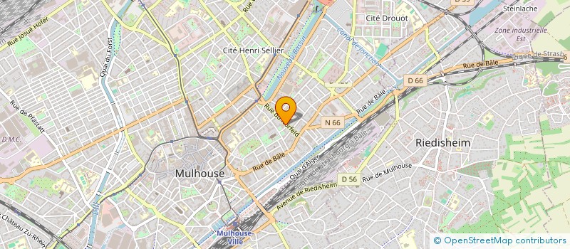 localisation de l'entreprise BERDAN à MULHOUSE