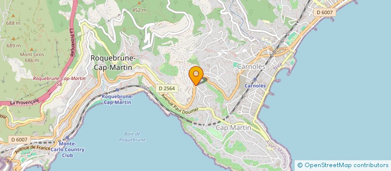 localisation de l'entreprise BERDEA à ROQUEBRUNE-CAP-MARTIN